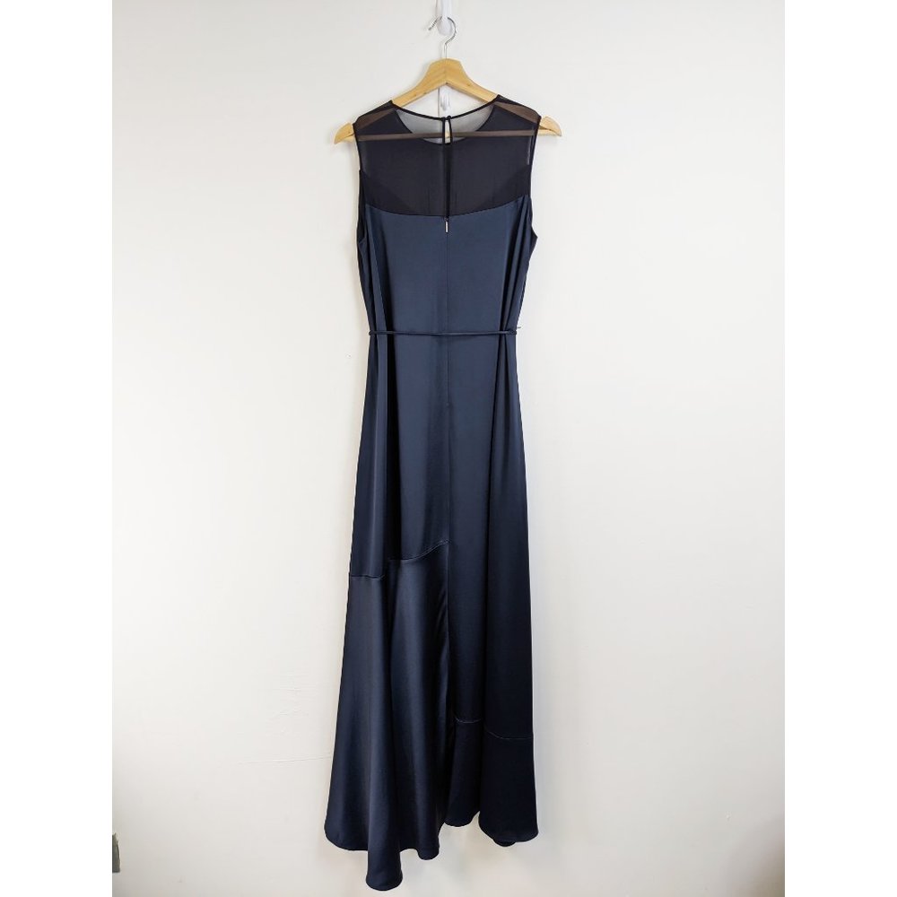 NWT Hugo Boss Dalatena Sleeveless Mesh Gown Navy 8 - Picture 5 of 8